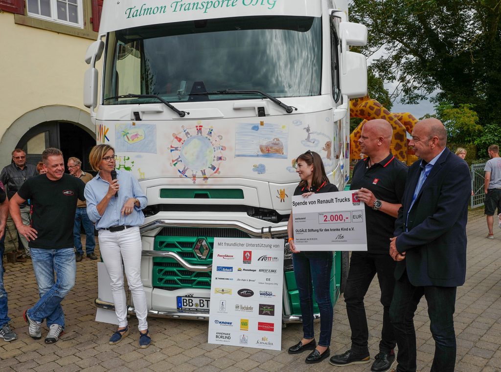 Truckertreffen unterstützt Olgäle-Stiftung