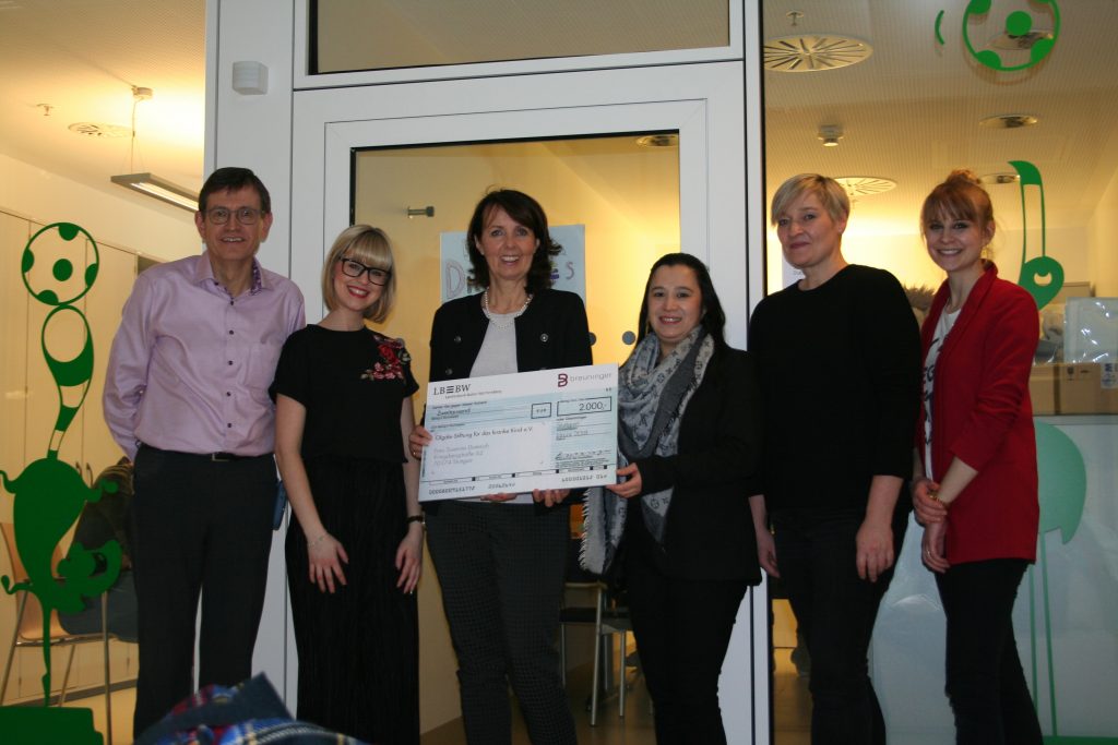 Breuninger-Mitarbeiter spenden für Diabetes-Station im Olgahospital