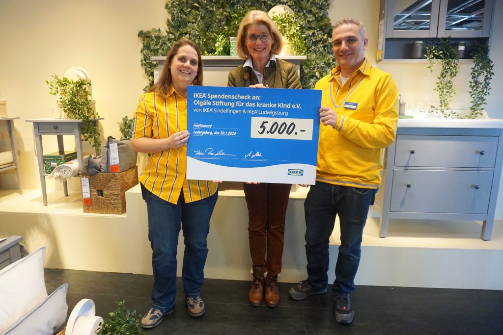IKEA-Häuser spenden für Projekte im Olgahospital