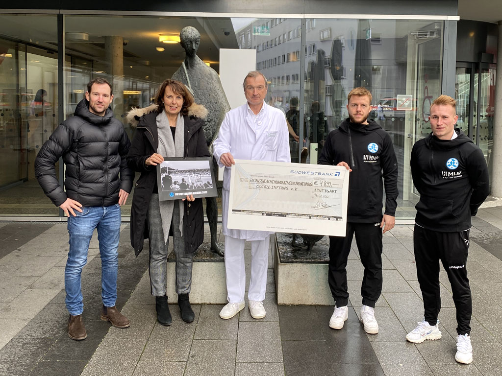 SV Stuttgarter Kickers e.V. übergeben erneut Spendenscheck über 1.899 Euro