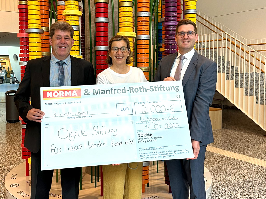 Spende der Manfred-Roth-Stiftung