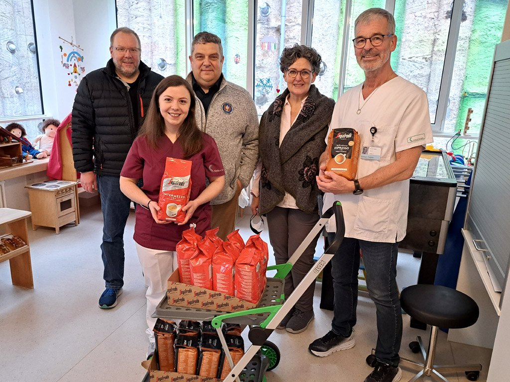 Kaffee für die Pflegekräfte der Kardiologie