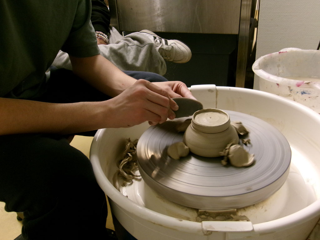 Töpferscheibe für die Kunsttherapie