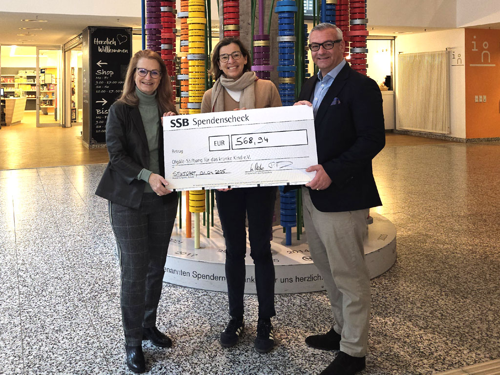 Spende von Mitarbeitenden der SSB
